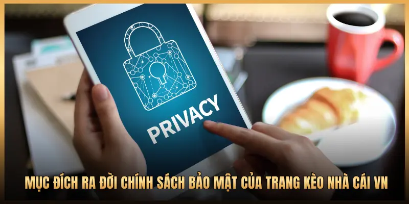 MỤC ĐÍCH RA ĐỜI CHÍNH SÁCH BẢO MẬT CỦA TRANG KÈO NHÀ CÁI VN